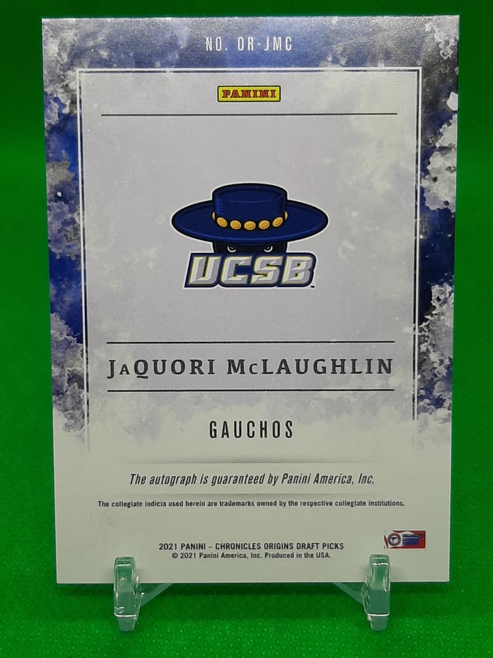 2021-22 Chronicles Draft Picks JaQuori McLaughlin Origins Red Foil Auto #/99 - Image 2 of 2