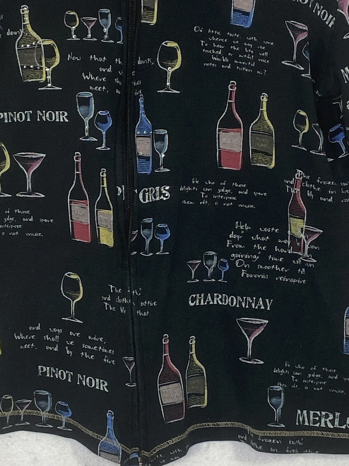 VETEMENTS Jess & Jane Felpa con Cappuccio Donna Amanti del Vino Strass Full Zip Medium