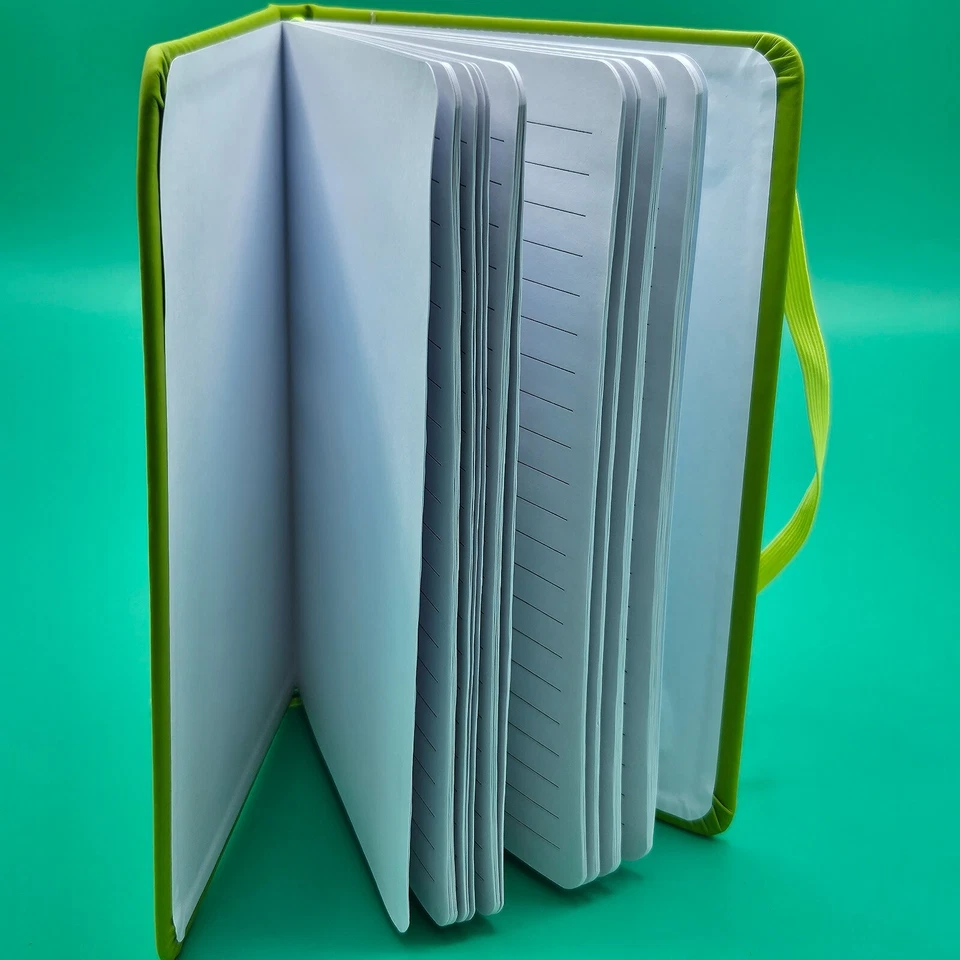 Teamwork Makes The Dream Work Lined Blank Notebook Journal Lime Green Matte NEW - Image 3 of 4