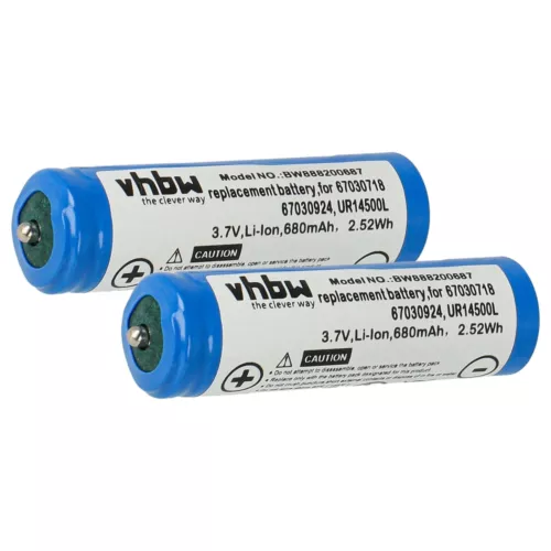 2x Battery for Braun UR14500Y W14A R47A 3.7V