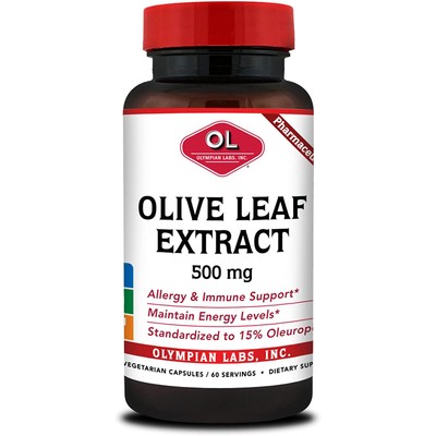 Olympian Labs Olive Leaf Extract 500Mg 60 Capsules