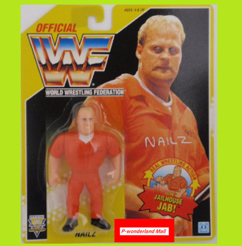 Hasbro Official Figure Nails 1993 Yellow Card Wres...