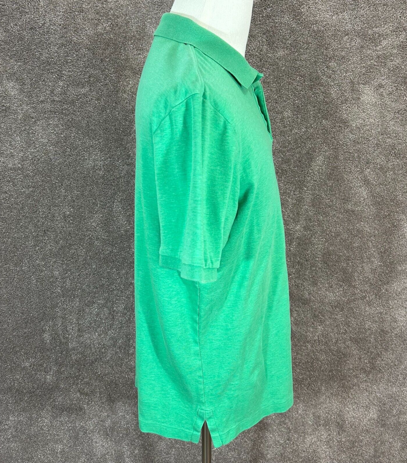 Polo Ralph Lauren camicia uomo grande verde manica corta polo classica carne pony