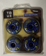 New. Blue Vintage 72mm Court 82A True Recreational Wheels 1999 Inline Skates. FF