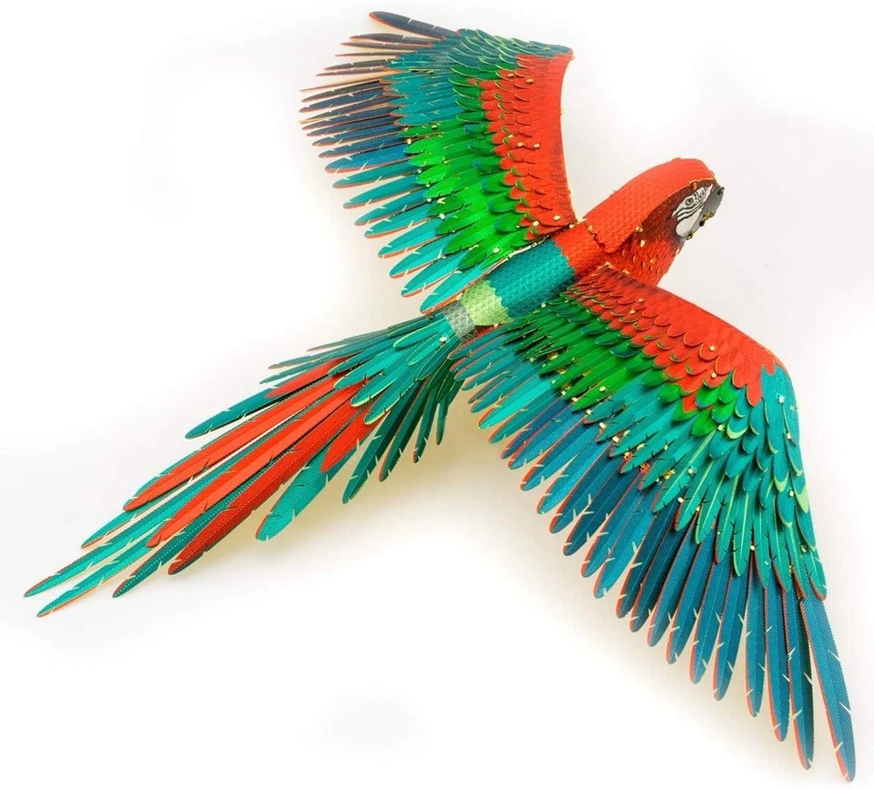 Premium Series Jubilee Macaw Parrot 3D Metal Model Kit - Image 3 of 4
