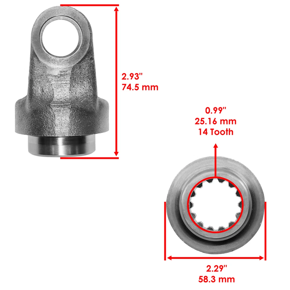 Yugo de eje de hélice de transmisión media para Yamaha Grizzly 450 YFM450 4x4 2009-2014 Foto 2 de 4