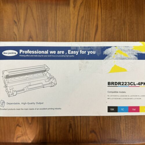 DR223CL Drum Unit Set 4 Pk Replacement for Brother Black, Cyan, Magenta, Yellow - Bild 2 von 10