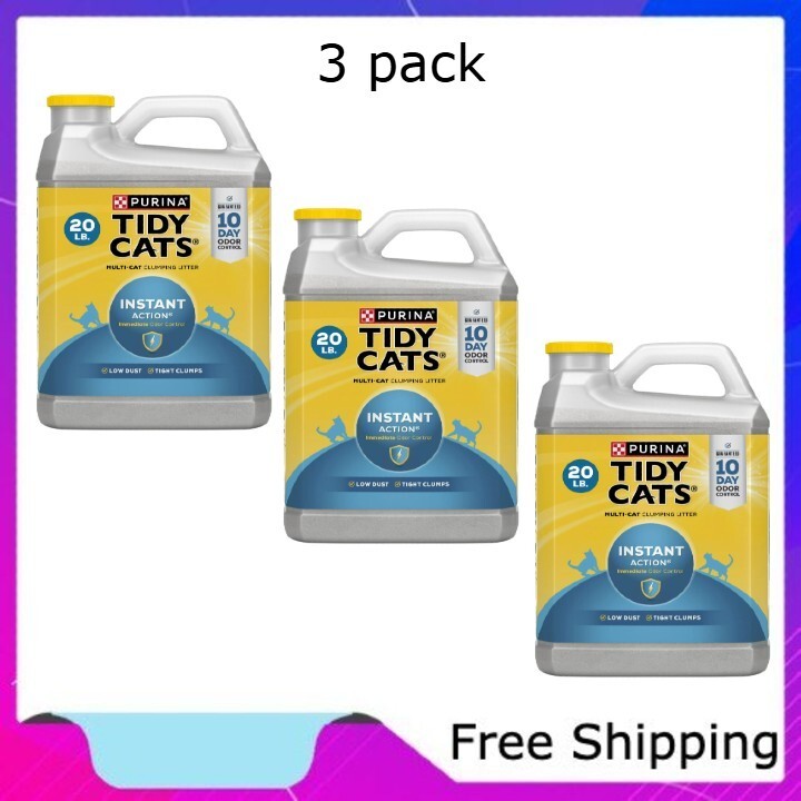 (3 pack) Purina Tidy Cats Instant Action Clumping Cat Litter