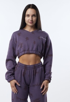 ALPHALETE Women s Washed Oversized Sweater- Revolution,Size Medium