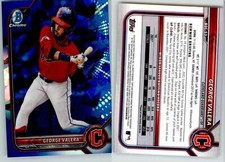 George Valera 2022 Bowman Draft Chrome Sapphire BDC-53 Guardians