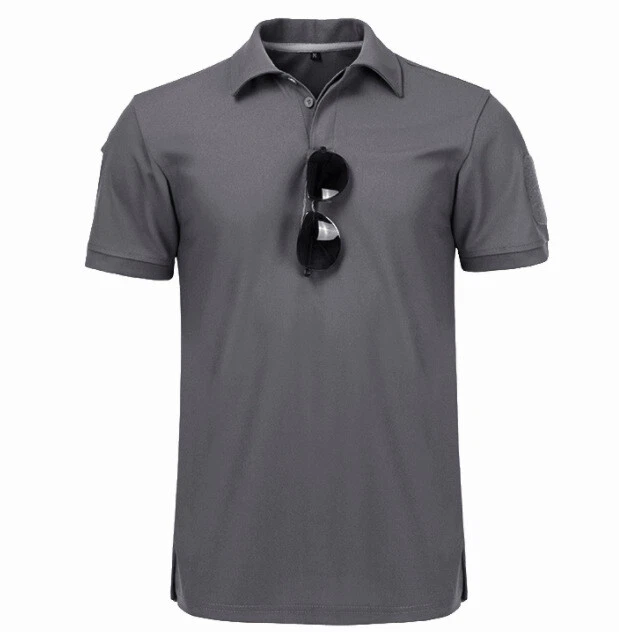 Nueva Camiseta Táctica Para Hombre Polo Manga Corta Secado Rápido Equipo de Combate Trabajo Camisa EE. UU. Foto 3 de 4