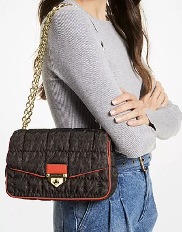 Soho Large Quilted Leather Shoulder Bag  Michael Kors