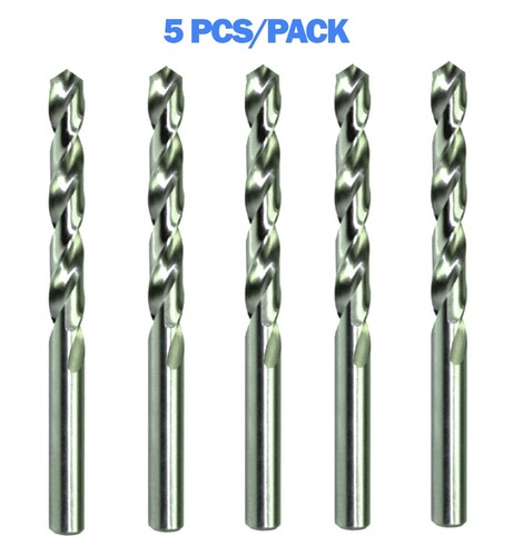 3/8 pulgadas 5 piezas broca de taladro HSS molida jobber giro vástago redondo brillante taladro M2 metal - Imagen 8 de 8