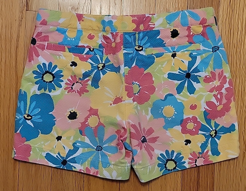 Janie & Jack Girl's 10 Colorful Floral Shorts Adjustable Waist 24 x 3 - Picture 4 of 6