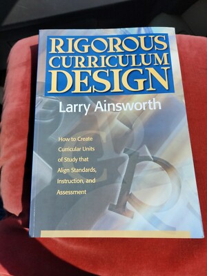 Rigorous Curriculum Design : How to Create Curricular Units of Study that Align