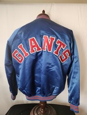Vintage Chalk Line L New York Giants Starter Style Spellout Jacket EUC Rare