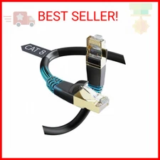 DbillionDa Cat8 Ethernet Cable, Outdoor&Indoor, 6FT Heavy Duty High Speed 26AWG,