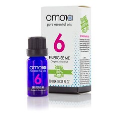 Amora 100% Pure Natural Essential Oil Energise Awakening Ginger Grapefruit 10ml