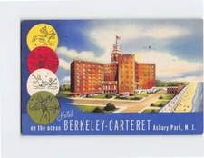 Postcard  The Hotel Berkeley-Carteret Asbury Park NJ USA