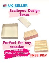 Empty Pick And MIx Sweet Box With Inserts SCALLOPED EDGE 15*15*3.5cm