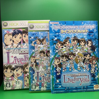 The Idolmaster: Live for You! [Limited Edition] Microsoft XBOX 360 NTSC-J JAPAN