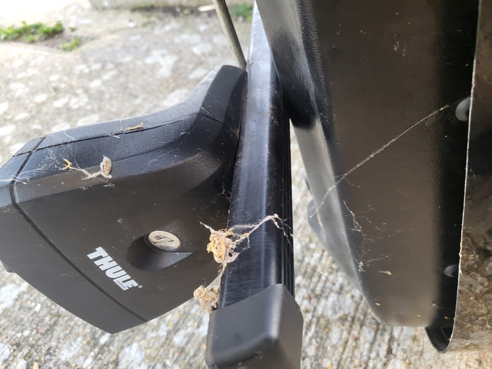 exodus 470l roof box Few Scratch Good Order Thule Bars Lost Key Cheap