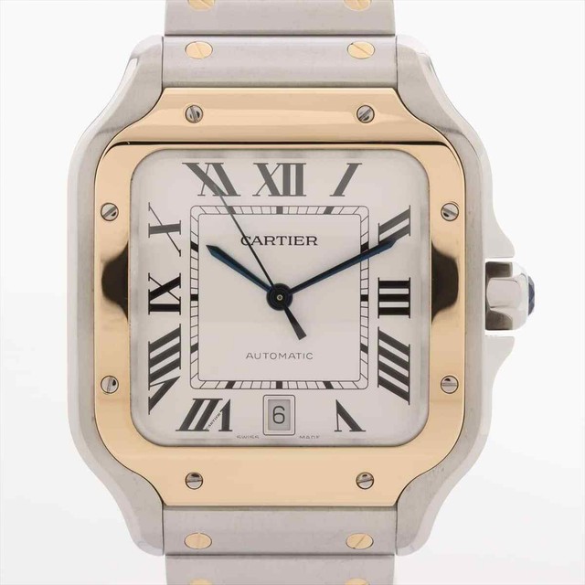 Cartier Santos Silver Men's Watch 