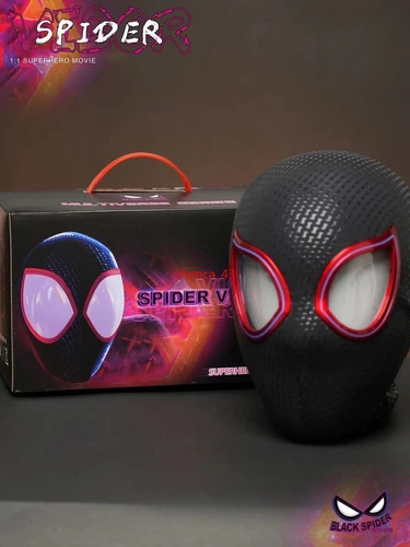 US!!! Miles Morales Spider Man Mask Moving Arachno Eyes with Remote Ring Control - Picture 3 of 23