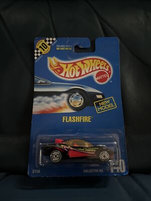 Hot Wheels Diecast Flashfire Turbo #140 MOC 1990 Release Vintage
