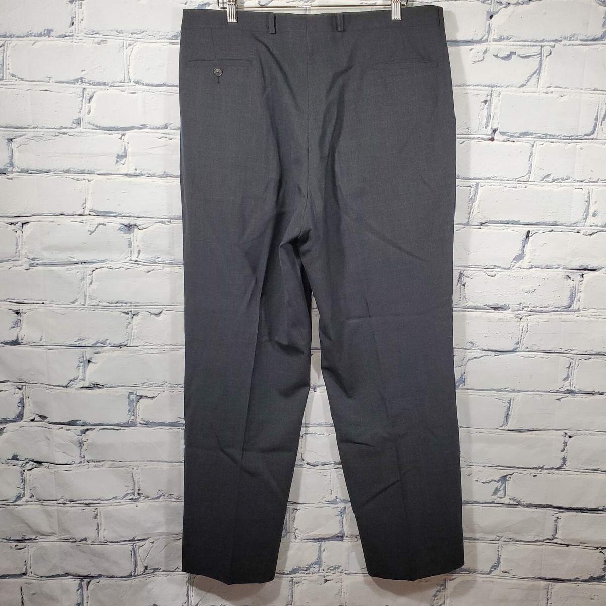 YSL Yves Saint Laurent Dress Pants Slacks Mens 38x31 Sharkskin