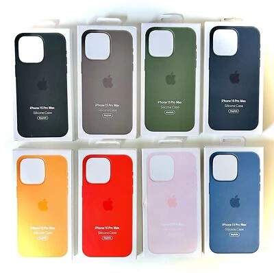 2024 Silicone Case for Apple iPhone 15 Plus Pro Max Cover With MagSafe UK Fast!