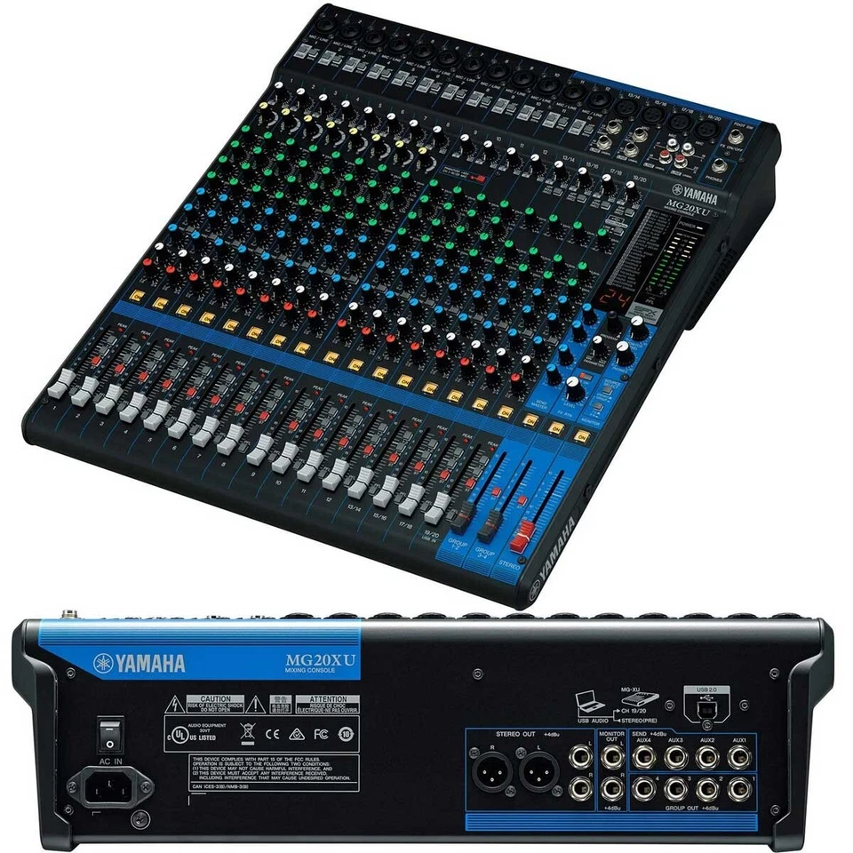 Yamaha MG20XU Analog 20-Channel Mixing Console USB Built-In SPX Effects - Image 2 of 2