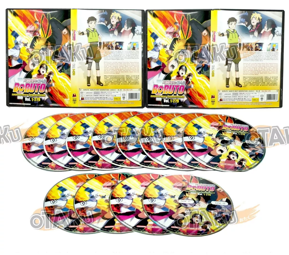 Boruto: Naruto Next Generations Vol. 1-279 Anime DVD Box Set Free