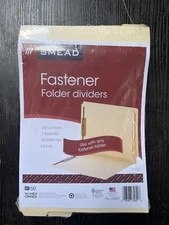Smead Smd-35600 Folder Divider With Fastener - Letter 8.5" X 11" 1/5