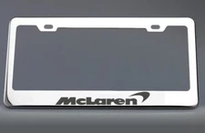 Mclaren License Plate Frame Stainless Steel with Laser Engraved 