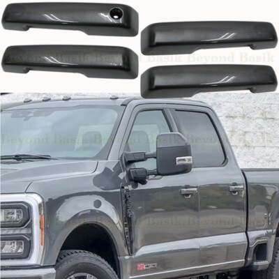 2021-2026 Ford F150 4dr Door Handle COVERS W/o SmartKeyholes M7 CARBONIZED GRAY