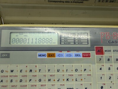 Vintage Casio PB-80 Personal Computer Data Bank Function
