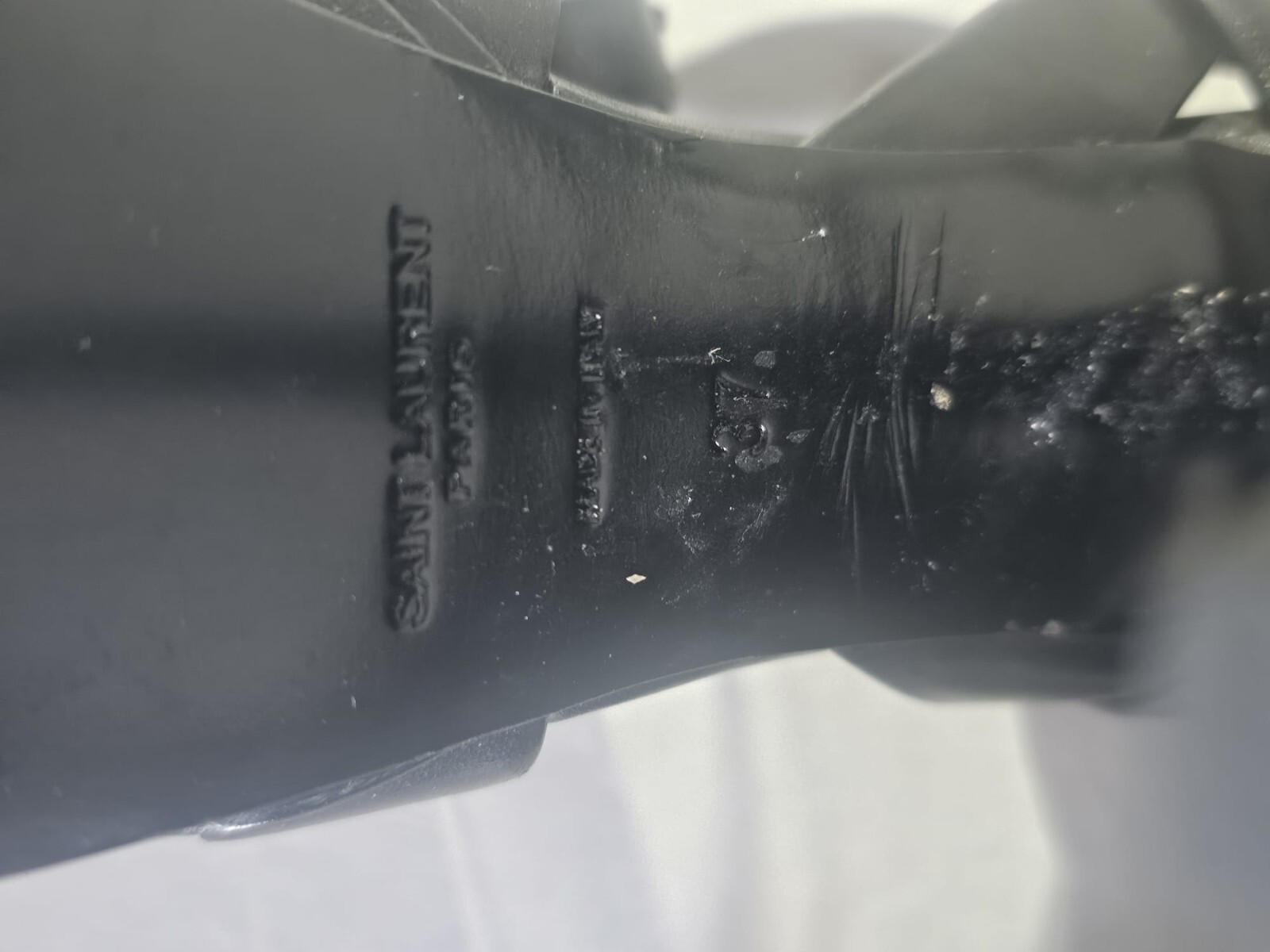 Saint Laurent Tribute 105 sandali plateau donna EU 37 nero tacco a spillo