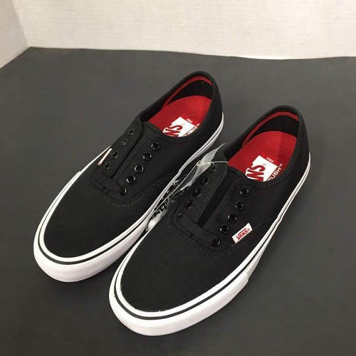 vans black authentic pro