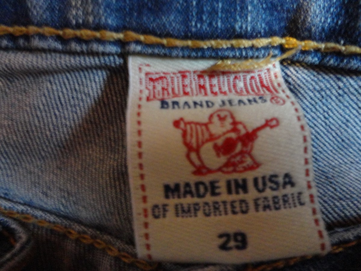 TRUE RELIGION デニム　ROW29 SEAT33 True Religion Section Billy Row 29 Seat 33 Straight Leg Blue