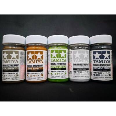 TAMIYA DIORAMA TEXTURFARBEN VERSCHIEDENE FARBEN 100 ml FARBEN AUF WASSERBASIS