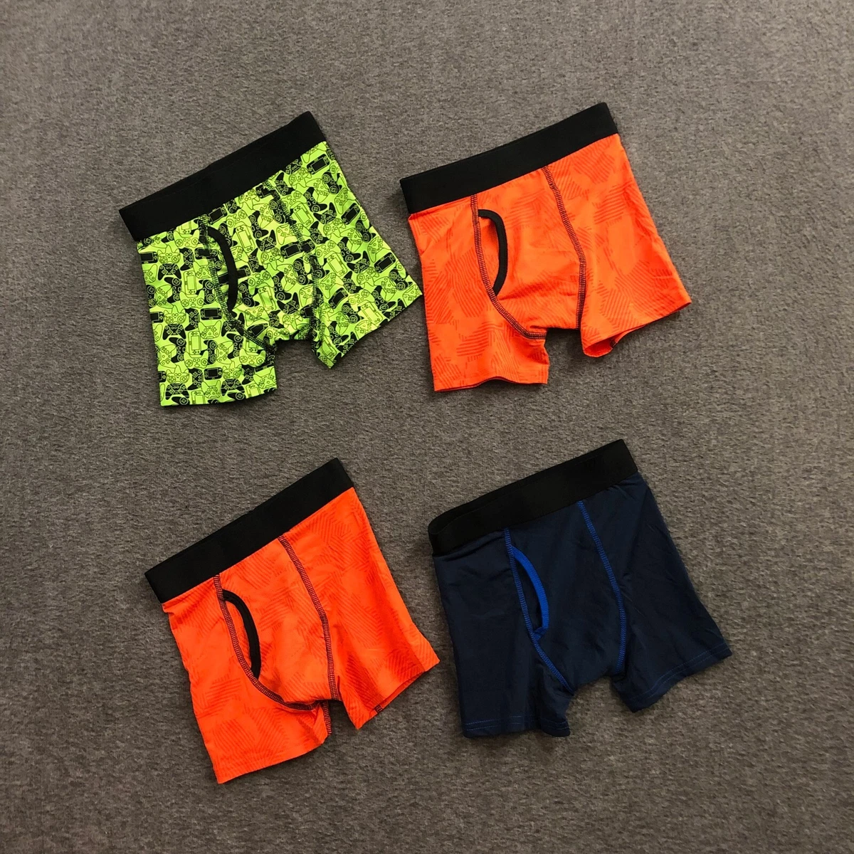 Athletic Works Boys Boxer Briefs Underwear 4 Pack Multicolor Size S/CH 6-7  NWOT