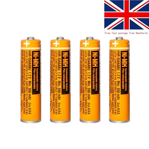 Telefoni cordless domestici Panasonic 1,2 V NIMH HHR 550 mAh batterie