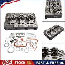 Complete Cylinder Head With Valve Spring & Gasket Kit For Kubota D1402 Engine U