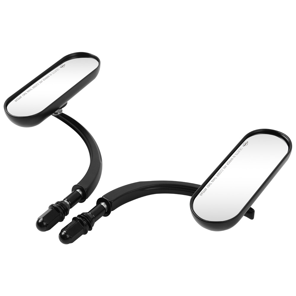 Black Motorcycle Mini Rear View Mirrors For Harley Davidson