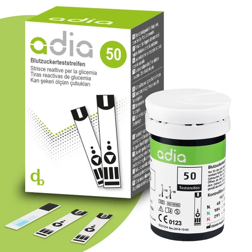 adia Blutzuckerteststreifen, Teststreifen für Diabetiker zur Diabetes-Kontrolle - Bild 11 von 14