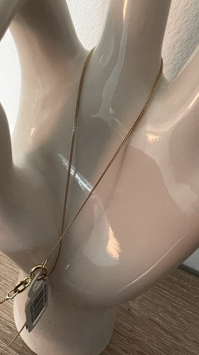 Gold Kette 38 Cm Schlange Fein 9 Karat 375 Neu Mit Etikett Gelbfilter Echtgold - Bild 4 von 5