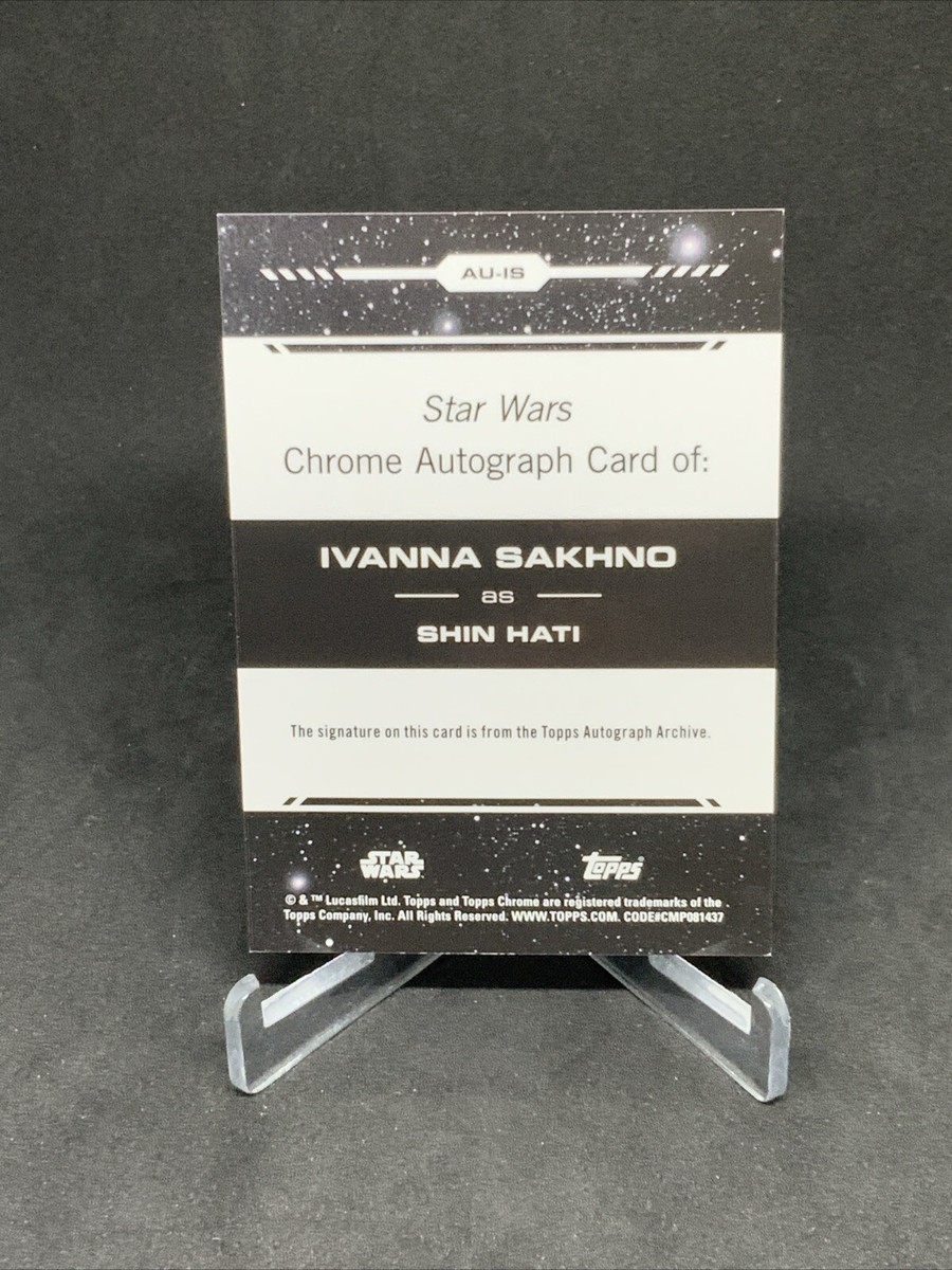 Shin Hati 2024 Topps Chrome Star Wars Gold Refractor Debut