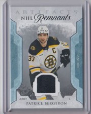 2023-24 Upper Deck Artifacts NHL Remnants Jersey Patrice Bergeron Boston Bruins