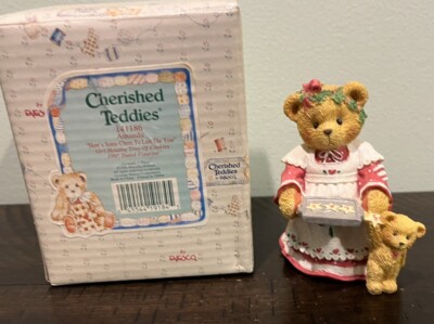 Amanda  Here's Some Cheer To Last The Year 141186 Cherished Teddies 1995